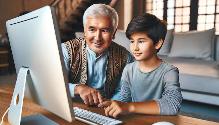 Grandson and Grandfather